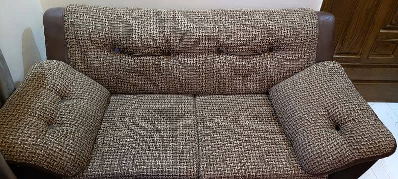 2 Seater Brown Sturdy sofa 3