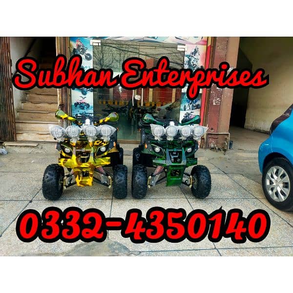 125cc Sports Hunter Jeep Atv Quad 4 Wheels Bikes Delivery In All Pak 0