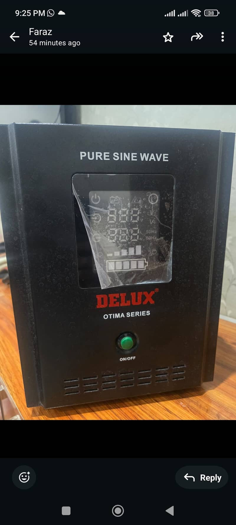 "صرف 3 مہینے استعمال شدہ Delux Otima Series Pure Sine Wave UPS برائے 2