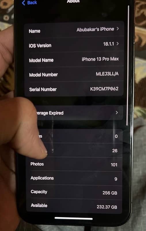 iPhone 13 Pro Max 256gb Jv black color sirf waterproof nhi hy 4