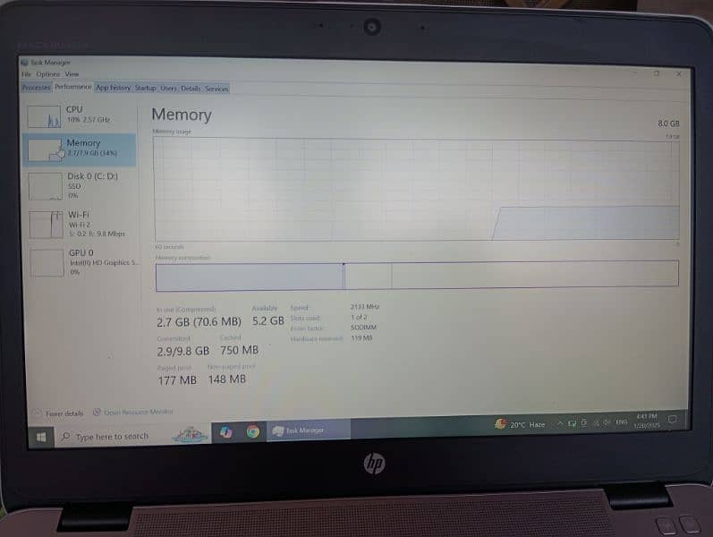 HP Elite book i5 6th gen 8/256 ssd 5