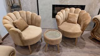 Flower Sofa Chairs Set | Single Chair Sofa Set | 2 Seater Sofa Couch