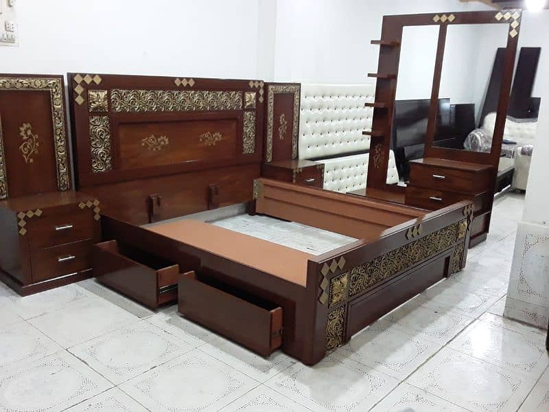 King Size Double Bed with Side Tables/03019225195 2