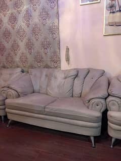 4 seater leather sofa set