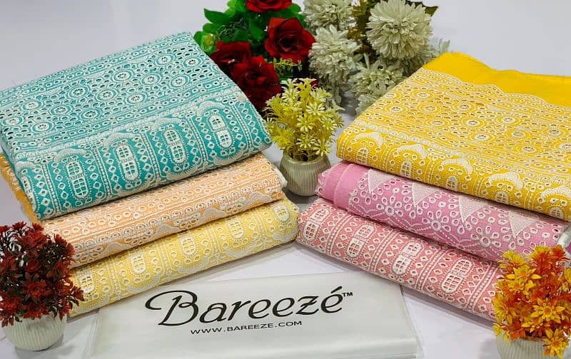 (*BAREEZE LAWN 2025 OPENING*)  FABRIC :  DORIYA COTTON LAWN. 6