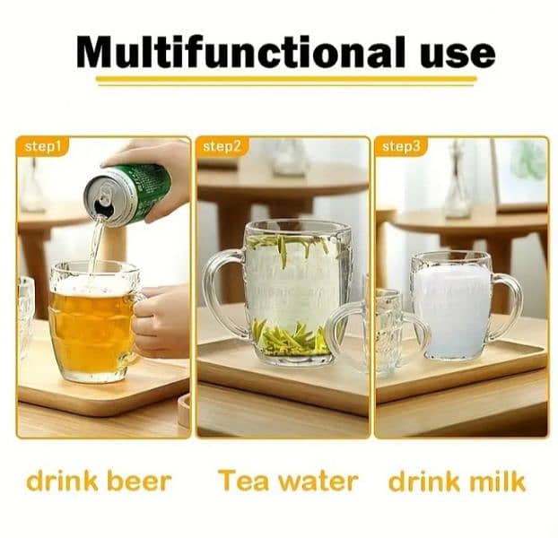 Best quality products of glass cups used milk and tea and coffee gift 4