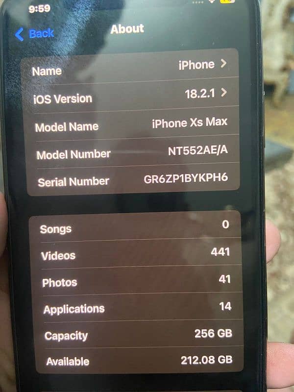 iphone Xs Max non pta 6