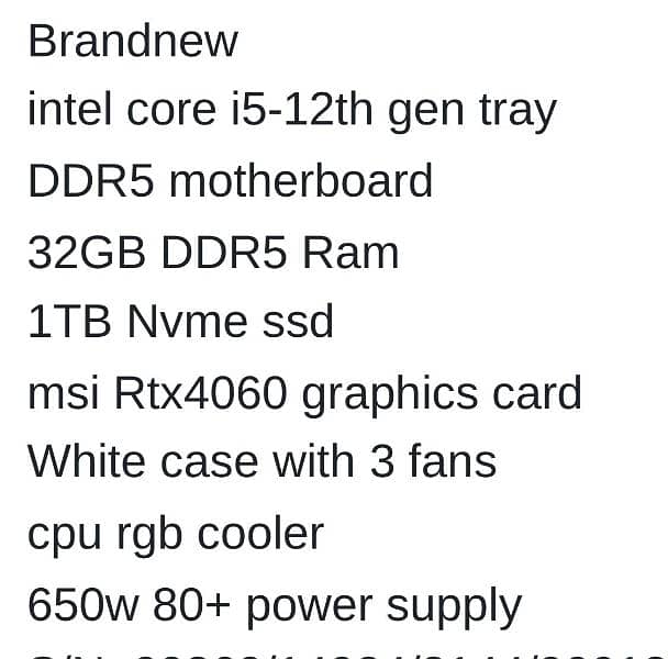 new   PC only used 14 days 2