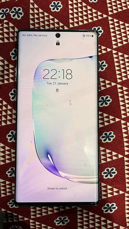 samsung note 10 plus all okay non pta phone no box 3