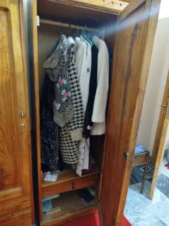 wooden wardrobe