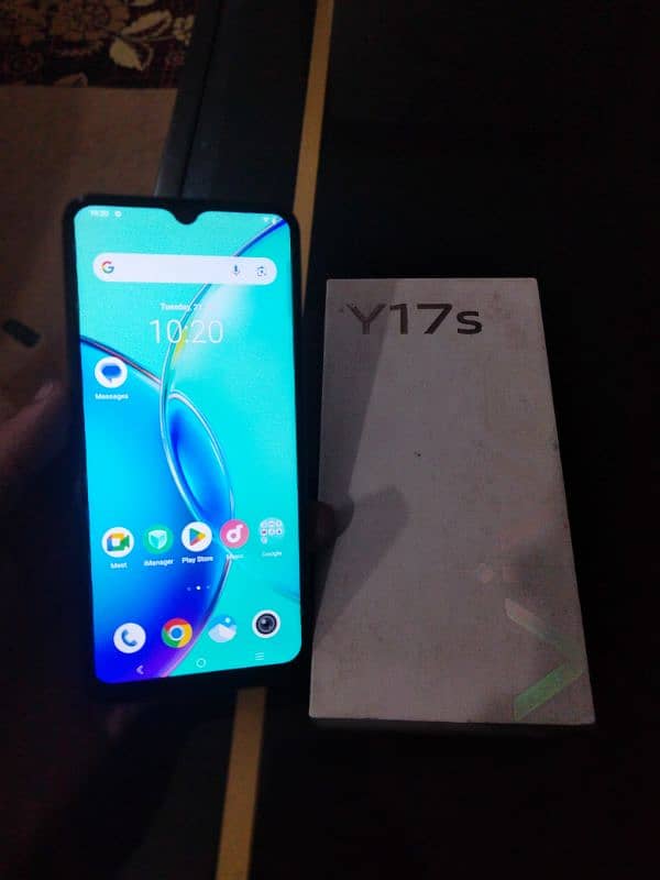 Vivo y17s with box 6+6/128 with box 0