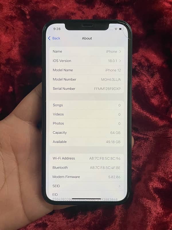 iPhone 12 non pta jv 64gb 0