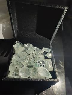 Aquamarine gemstones (carved by myself) - For Men & Women