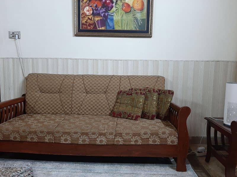 7 Seater Sofa + Center Tables Set 4