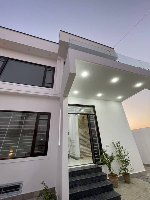 Panoramic view of DHA phase Vlll full luxurious modern design Bungalow 500ysrd 3+3=6BDD+Besment for Sale 1