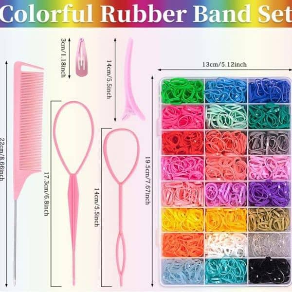 Colored rubber bands 5