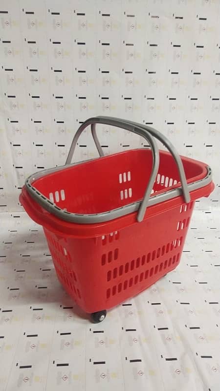 Rollar baskets, Mart cart, Trolley, Plastic baskets 3