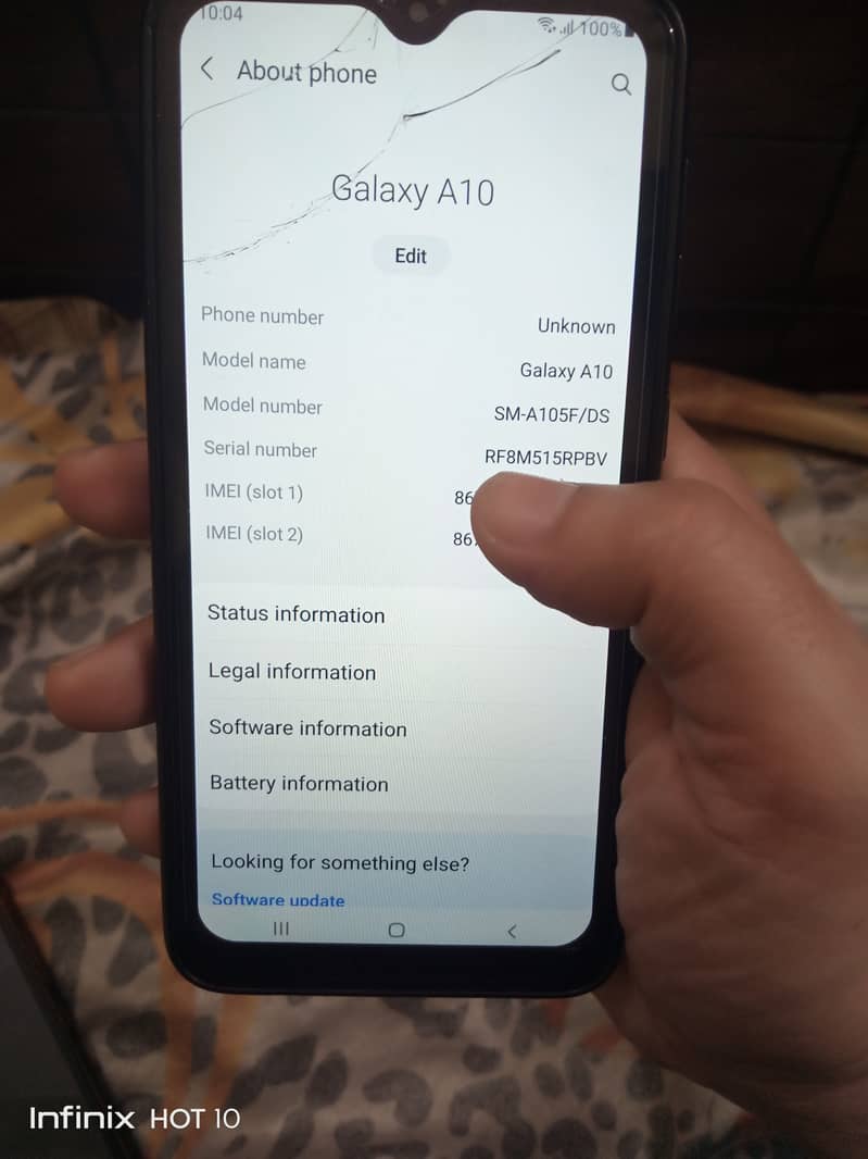 Samsung Mobile A10 12