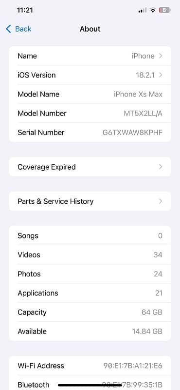 iPhone XS Max 64 GB Non PTA J. V 2