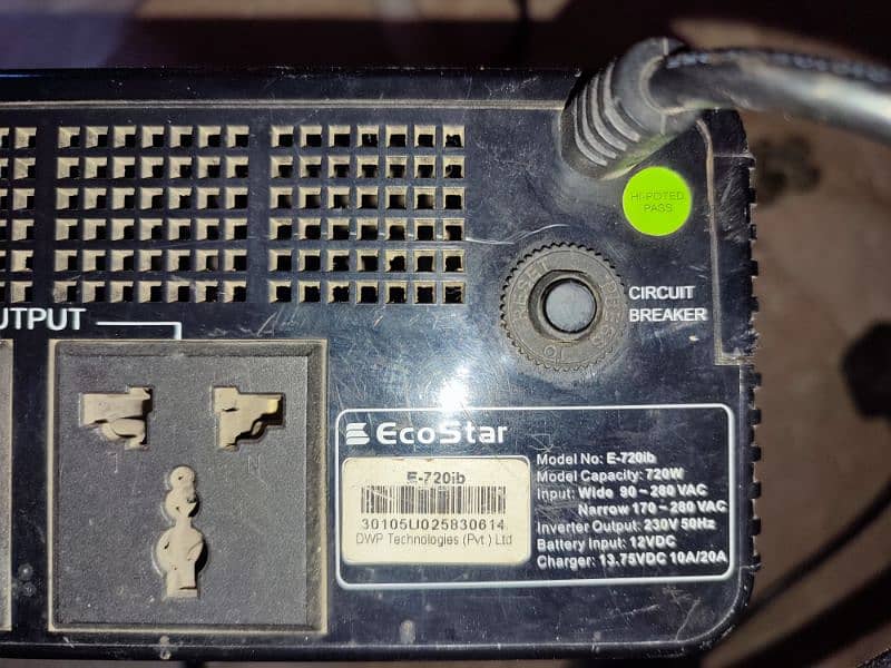 Ups Ecostar + battery Exide 17platy 1