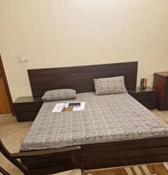 Wooden bed set