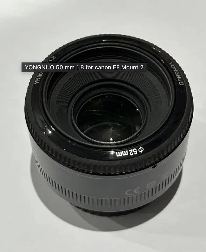 Yongnuo YN 50mm F1.8 Lens Canon EF 2