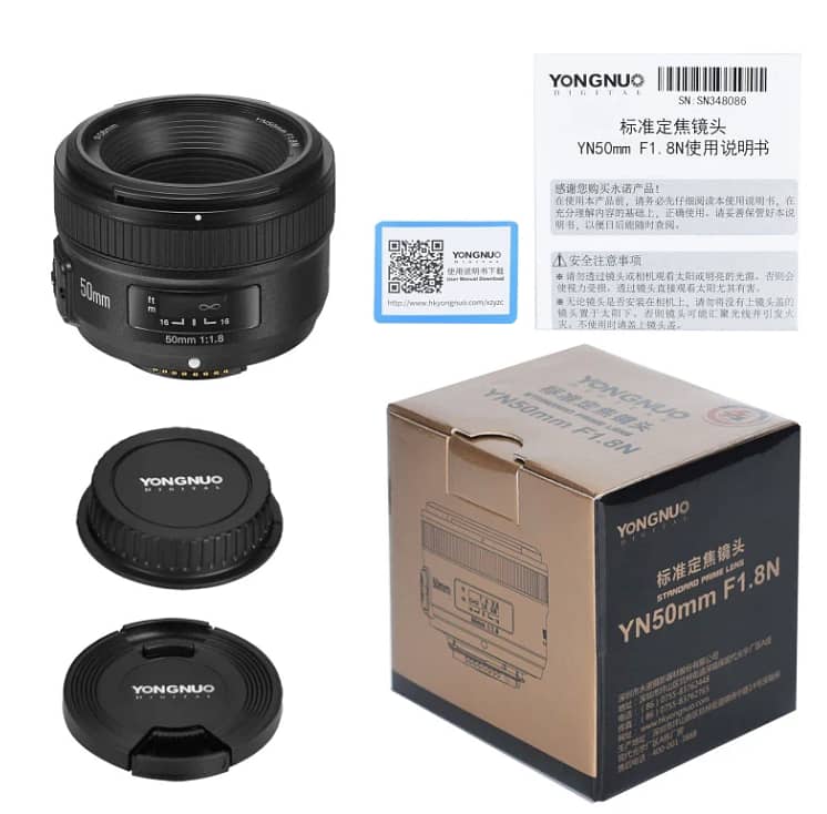 Yongnuo YN 50mm F1.8 Lens Canon EF 0