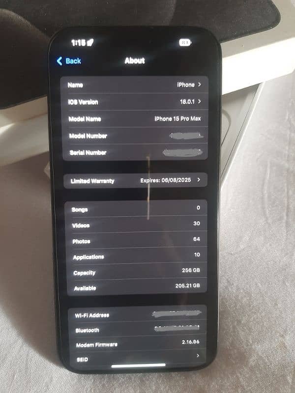 Iphone 15 Pro Max 256 GB 10/10 Condition, 1