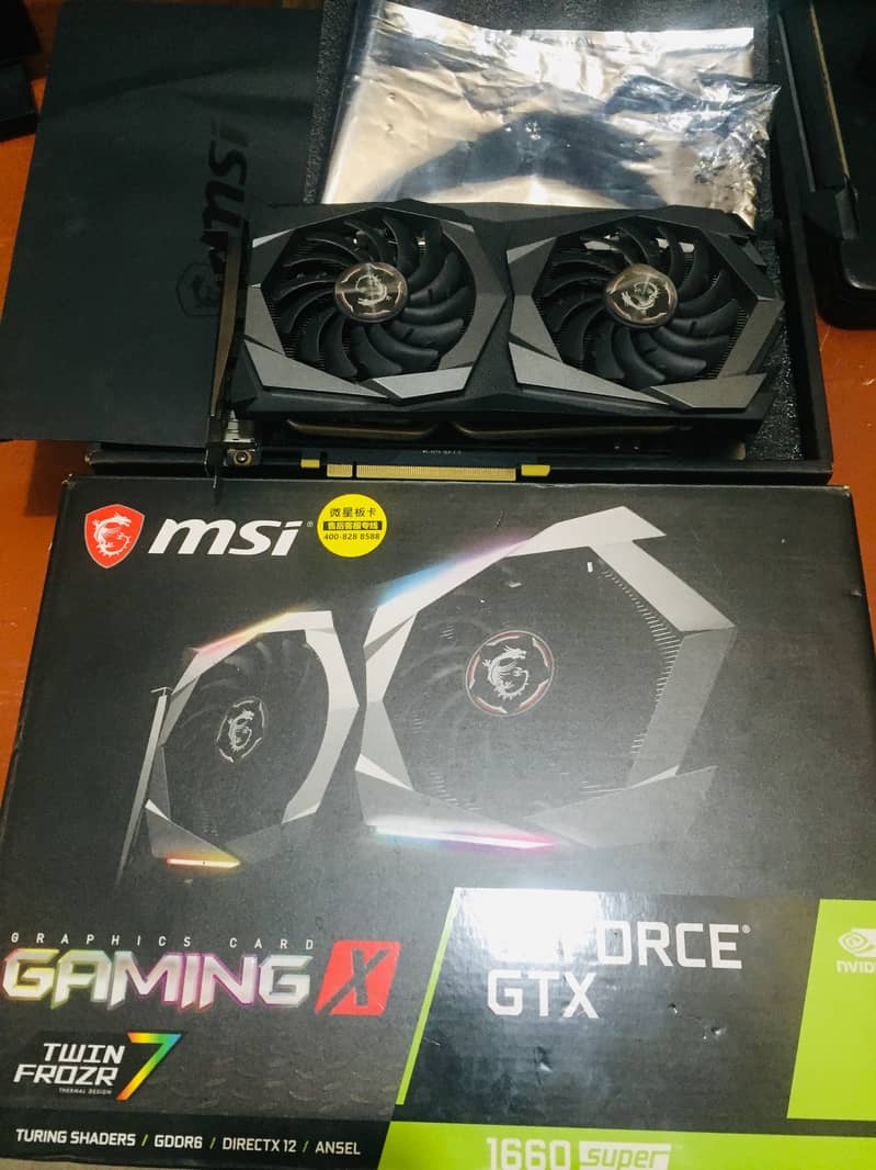 GTX 1660 Super Msi Gaming X Oc Edition (Original Sealed GPU) 0