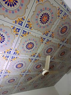 false ceiling, wallpaper, panel , floor, blinds , glass paper,