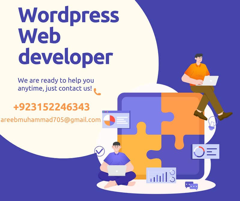 Wordpress  developer,Wordpress E-commerce website  and more types 0