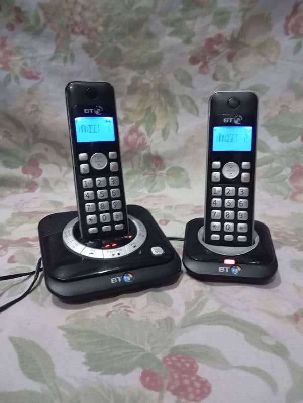 UK imported cordless phone available Single twin trio quad 4