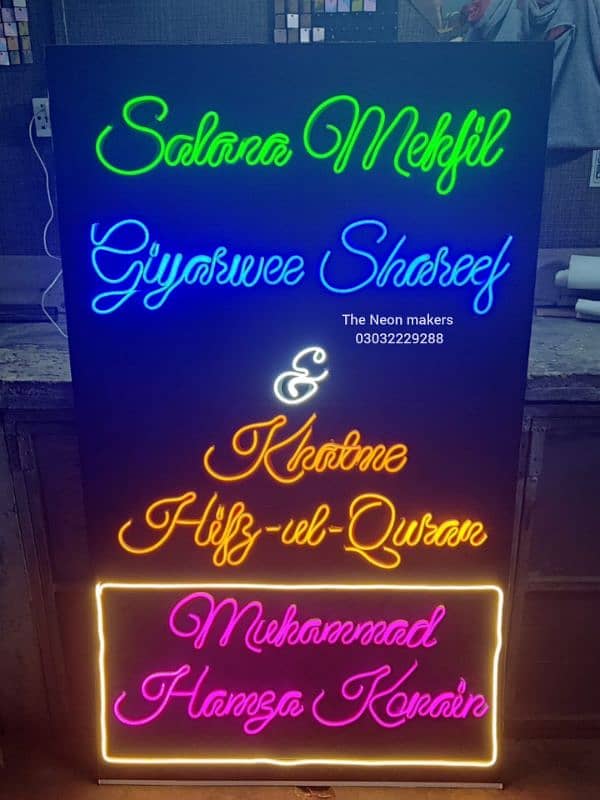 3D sign board & original neon 1