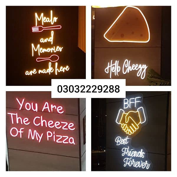 3D sign board & original neon 2