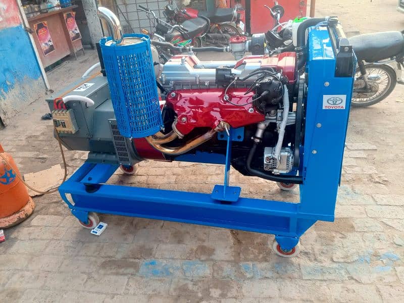 30 kva gas ganetar japani engine 2jz 3000 cc 27 kva,  stempered motor 2