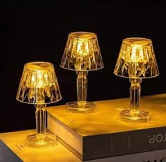 Rechargeable Golden Night Lamp -- mini Crystal Design