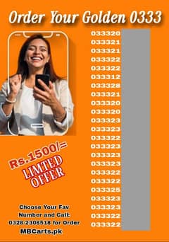 Ufone 0333 Golden Numbers