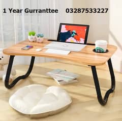 BRAND NEW PORTABLE FOLDING LAPTOP TABLE DESK WOODEN FOLDABLE LAPTOP