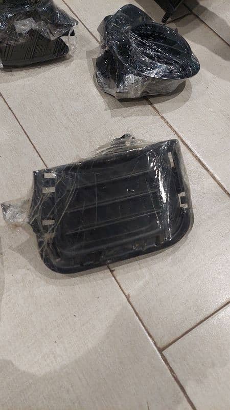 car foglamp cover and rear original reflector and side mirror 2