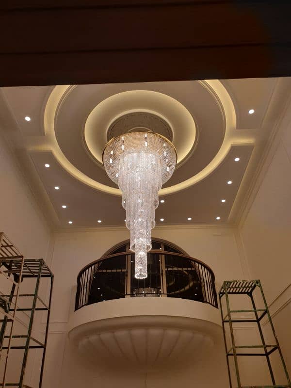 fanoos  jhummar crystal chandelier  k9 0