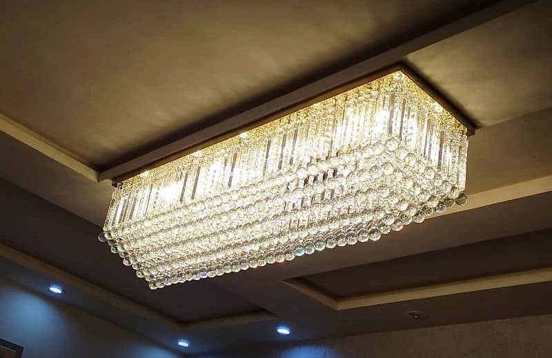 fanoos  jhummar crystal chandelier  k9 1