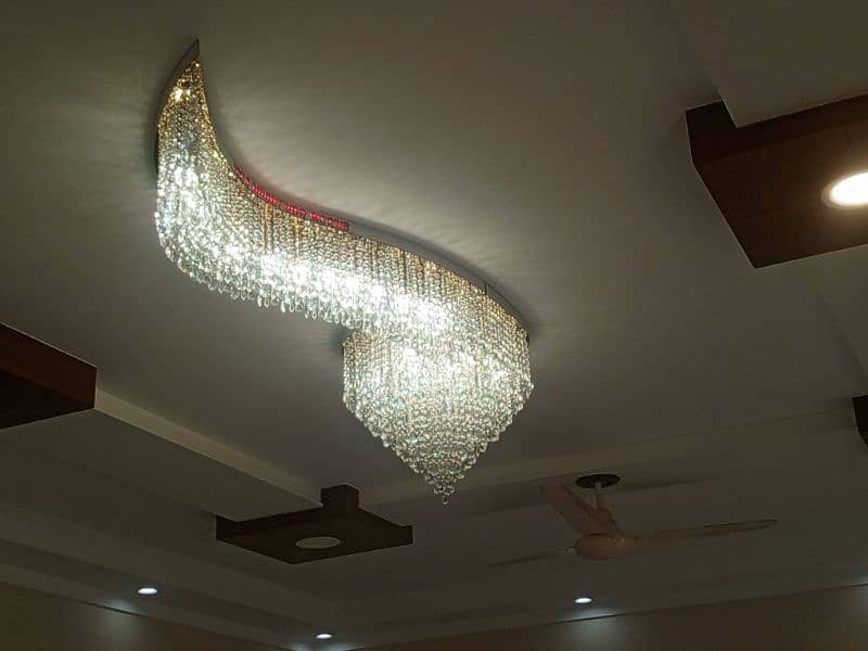 fanoos  jhummar crystal chandelier  k9 7