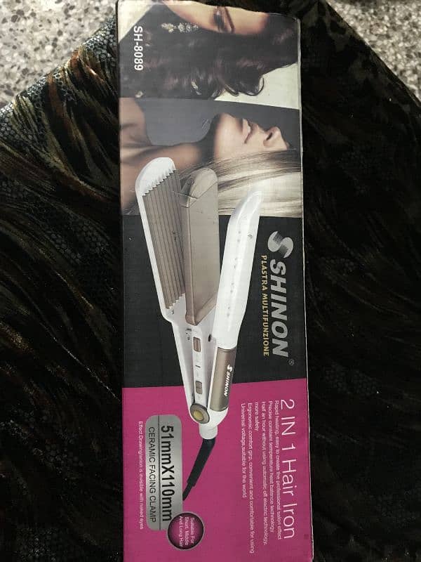 Shinon 2 in 1 Hair straightener and Crimper 1