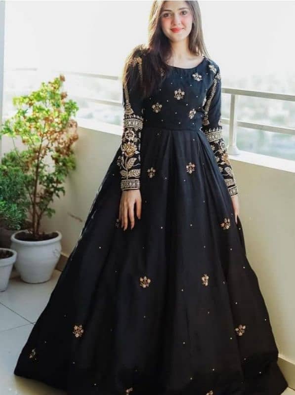 a black silk maxi 0