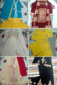 Fancy Stitched, used clothes are available( prices 500-1000)