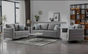 sofa set / L shape sofa set / 5 seater sofa set / wooden sofa set