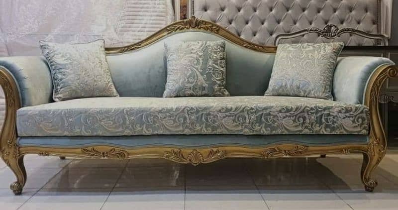 sofa set / L shape sofa set / 5 seater sofa set / wooden sofa set 3