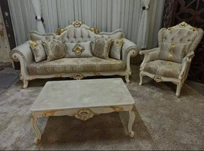 sofa set / L shape sofa set / 5 seater sofa set / wooden sofa set 7