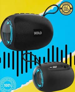 durable LED wireless speaker with Bluetooth connectivity & super base