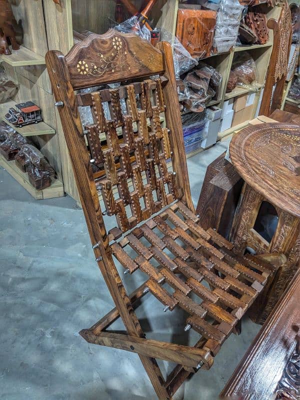 Unique Handicraft wood chair 0